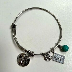Alex and Ani Friends Love this life Adjustable turquoise silver tone 3 for $20